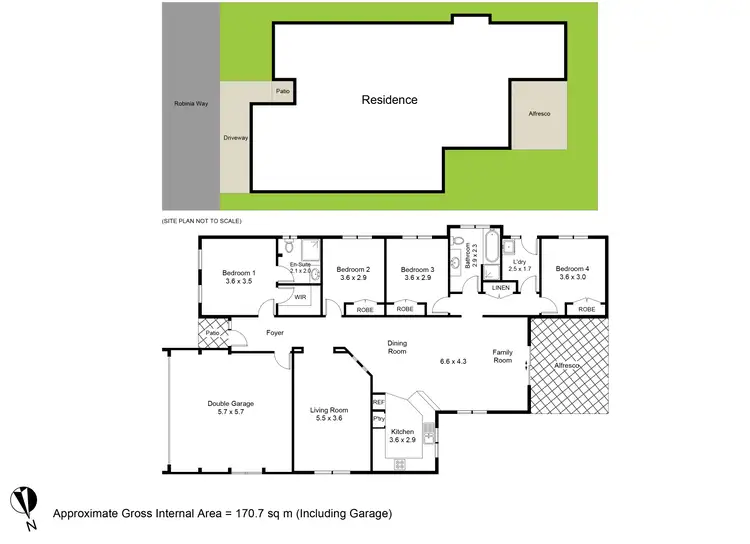 Floorplan of Homely house listing, 1 Robinia Way, Cessnock NSW 2325
