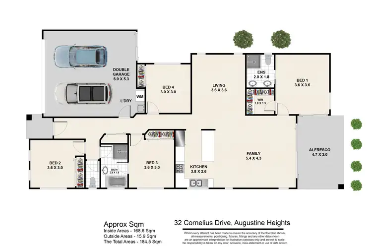 Floorplan of Homely house listing, 32 Cornelius Drive, Augustine Heights QLD 4300