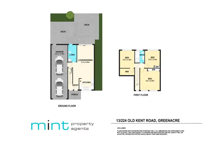 Floorplan of Homely townhouse listing, 13/224 Old Kent Road, Greenacre NSW 2190