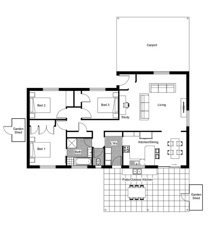 Floorplan of Homely house listing, 26 Brett Avenue, Browns Plains QLD 4118