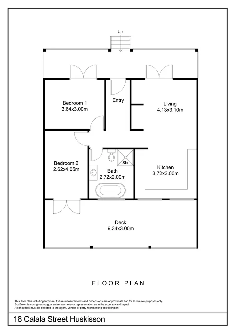 Floorplan of Homely house listing, 18 Calala Street, Huskisson NSW 2540