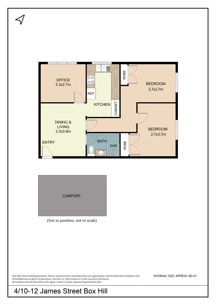 Floorplan of Homely flat listing, 4/10-12 James Street, Box Hill VIC 3128