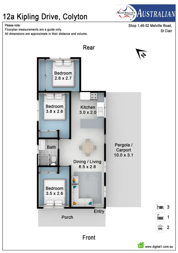 Floorplan of Homely house listing, 12a Kipling Drive, Colyton NSW 2760