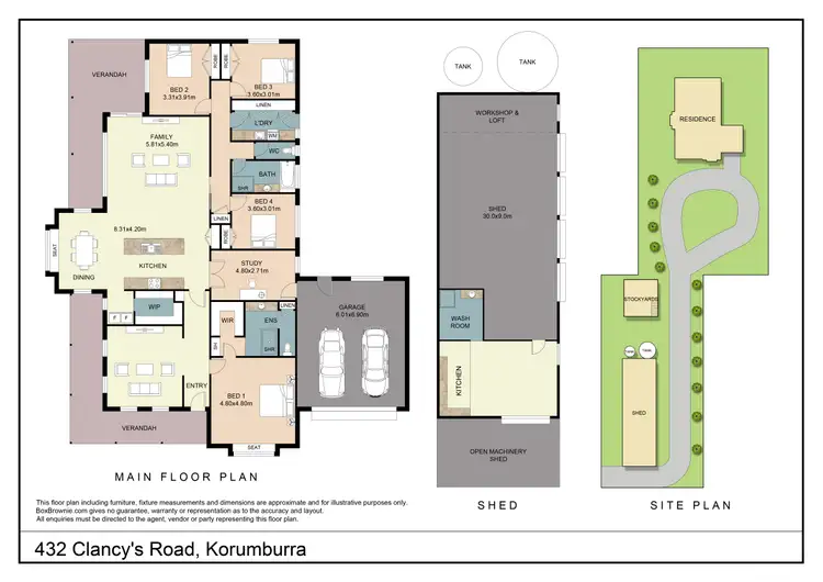 Floorplan of Homely rural property listing, 432 Clancys Road, Korumburra VIC 3950