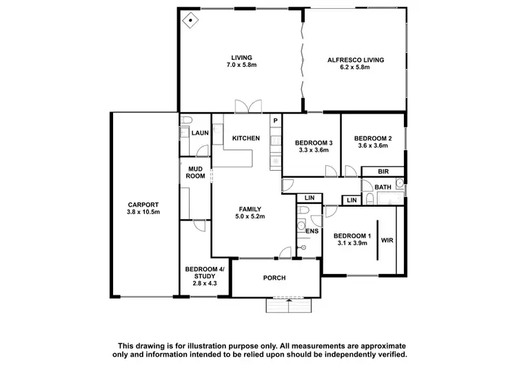 Floorplan of Homely house listing, 47 Fifth Street, Millicent SA 5280