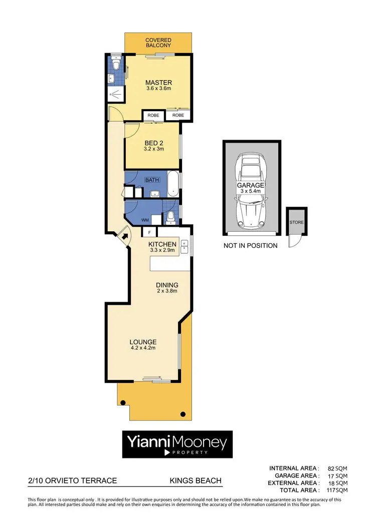 Floorplan of Homely unit listing, 2/10 Orvieto Terrace, Kings Beach QLD 4551