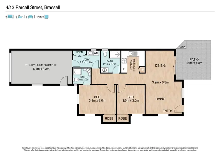 Floorplan of Homely unit listing, 4/13 Parcell Street, Brassall QLD 4305