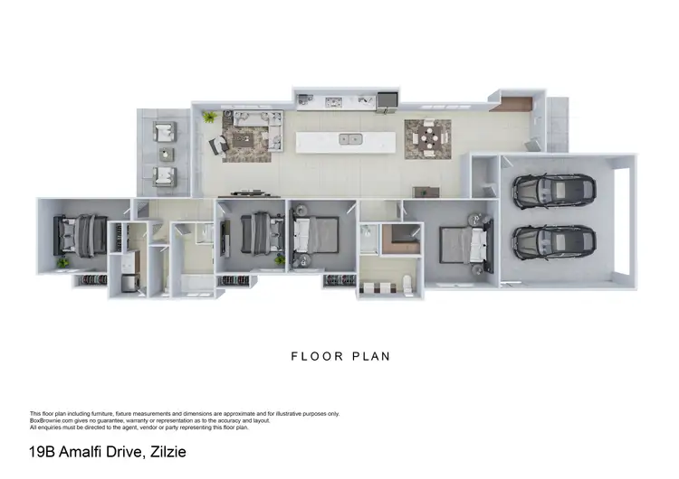 Floorplan of Homely unit listing, 1/19 Amalfi Drive, Zilzie QLD 4710