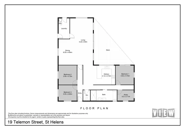 Floorplan of Homely house listing, 19 Telemon Street, St Helens TAS 7216