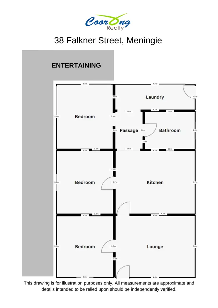 Floorplan of Homely house listing, 38 Falkner Street, Meningie SA 5264