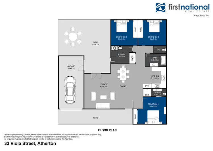 Floorplan of Homely house listing, 33 Viola Street, Atherton QLD 4883