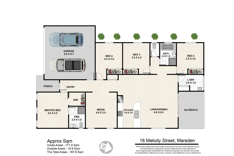 Floorplan of Homely house listing, 16 Melody Street, Marsden QLD 4132