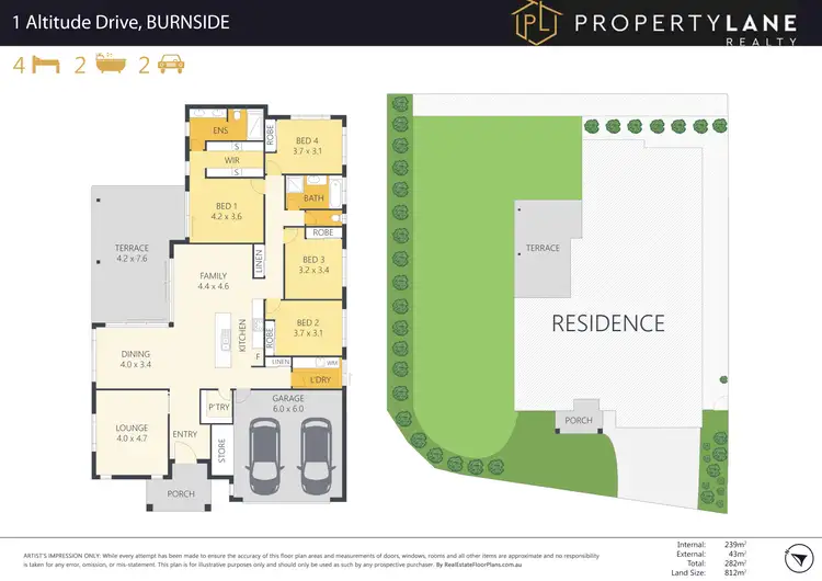 Floorplan of Homely house listing, 1 Altitude Drive, Burnside QLD 4560