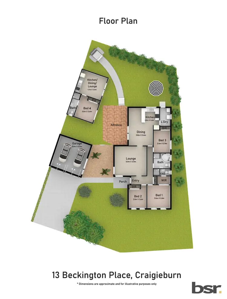 Floorplan of Homely house listing, 13 Beckington Place, Craigieburn VIC 3064
