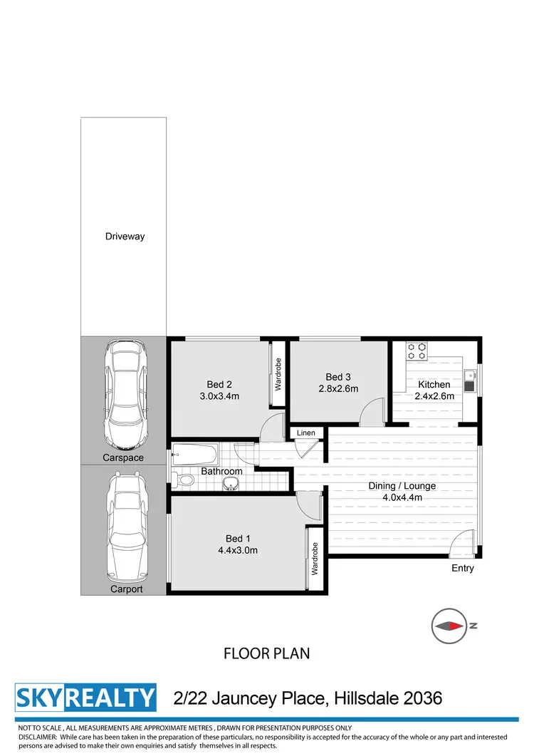 Floorplan of Homely unit listing, 2/22 Jauncey Place, Hillsdale NSW 2036