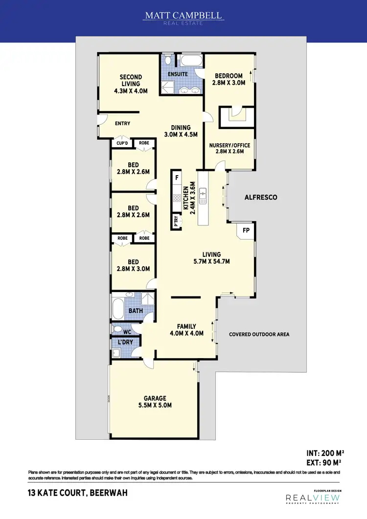 Floorplan of Homely house listing, 13 Kate Court, Beerwah QLD 4519
