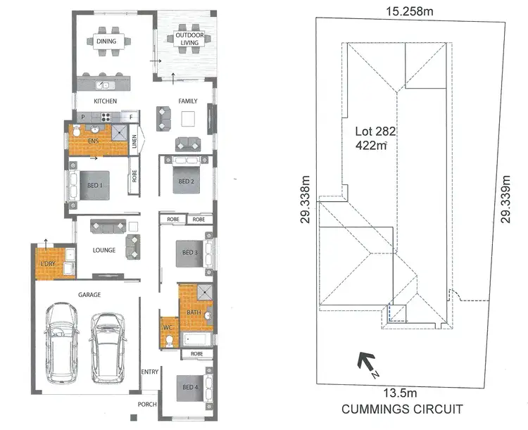 Floorplan of Homely house listing, 50 Cummings Circuit, Willow Vale QLD 4209