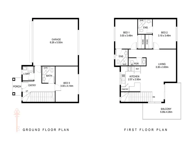 Floorplan of Homely townhouse listing, 7/14 Packard Street, Keilor Downs VIC 3038
