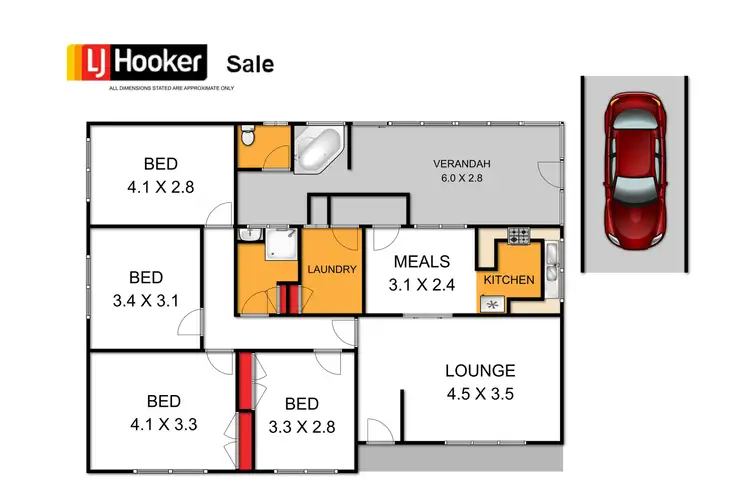 Floorplan of Homely house listing, 16 Thompson Street, Stratford VIC 3862