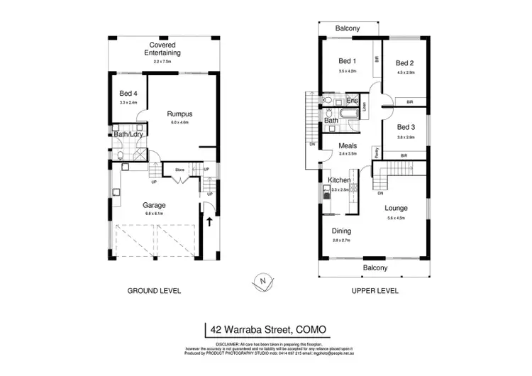 Floorplan of Homely house listing, 42 Warraba Street, Como NSW 2226