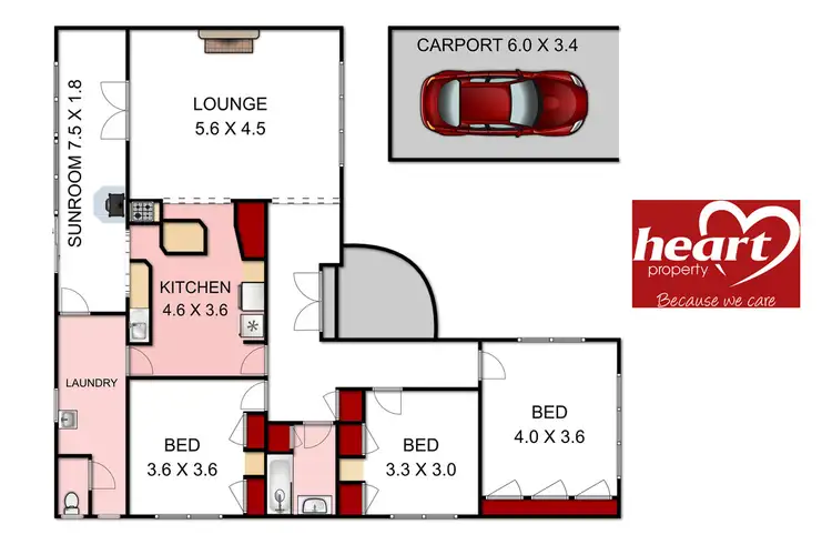 Floorplan of Homely townhouse listing, 1/115 Marley Street, Sale VIC 3850