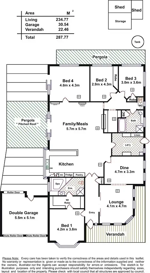 Floorplan of Homely house listing, 10 Curtis Street, Hectorville SA 5073
