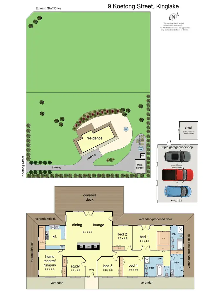Floorplan of Homely house listing, 9 Koetong street, Kinglake VIC 3763