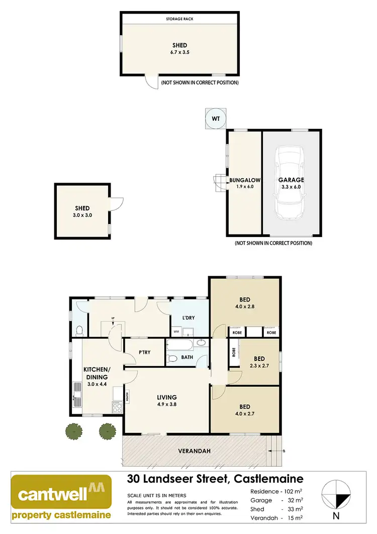 Floorplan of Homely house listing, 30 Landseer Street, Castlemaine VIC 3450