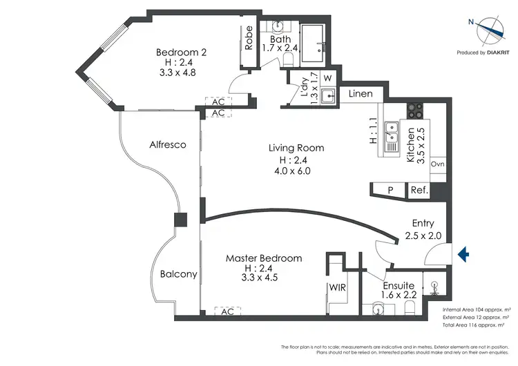 Floorplan of Homely unit listing, 804/9-21 Beach Parade, Surfers Paradise QLD 4217