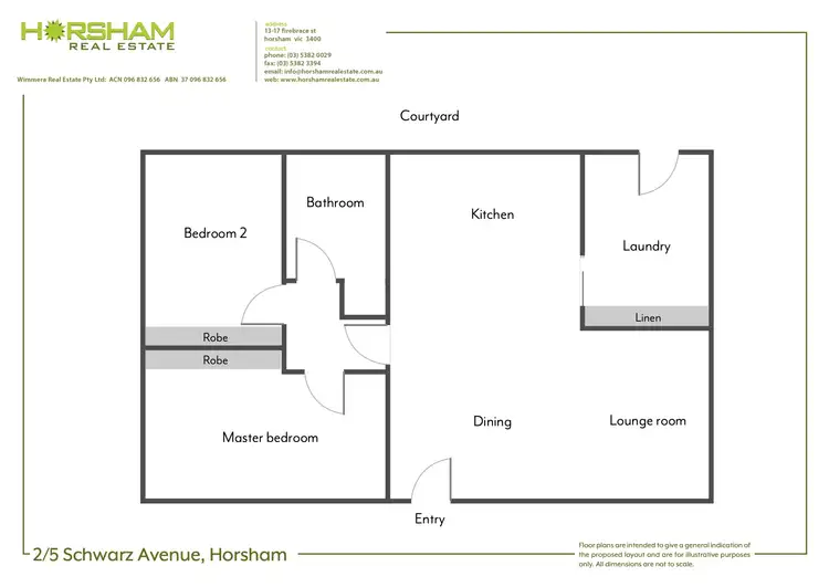 Floorplan of Homely unit listing, 2/5 Schwarz Avenue, Horsham VIC 3400