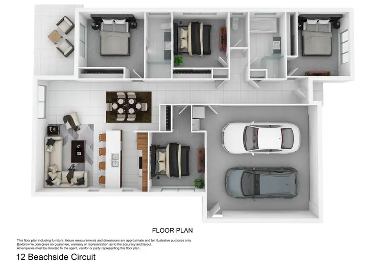 Floorplan of Homely house listing, 12 Beachside Circuit, Mulambin QLD 4703
