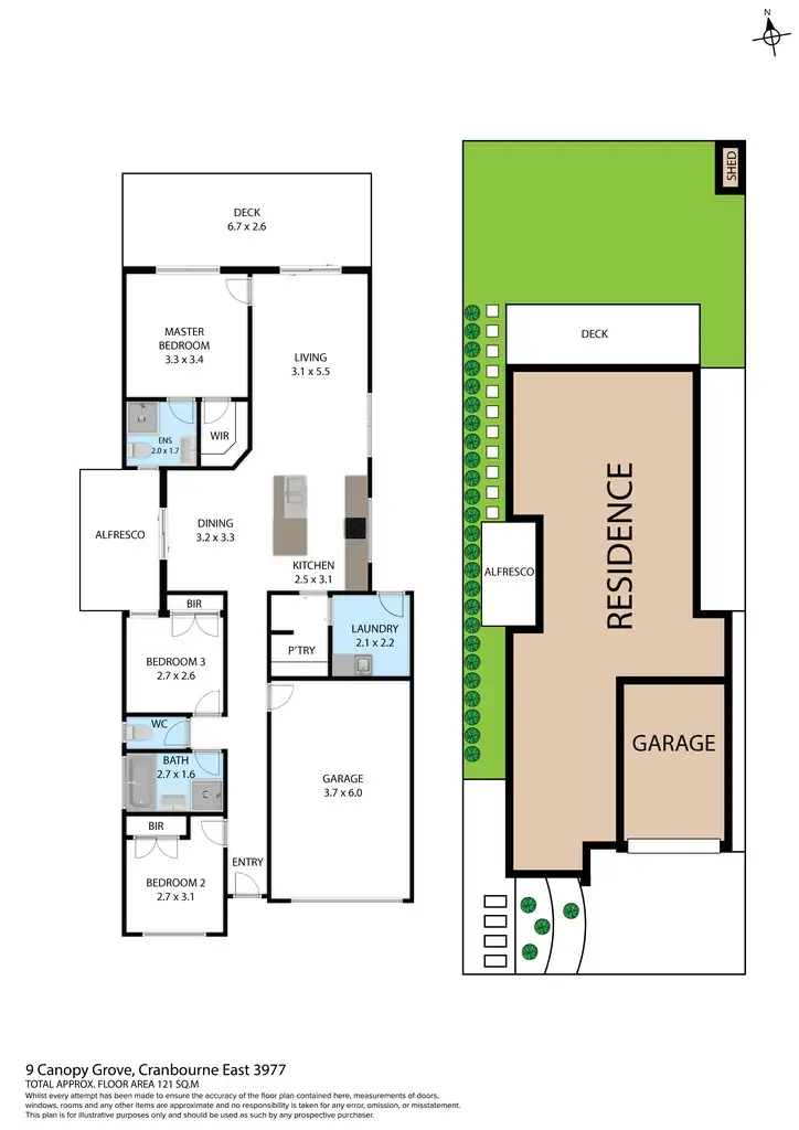 Floorplan of Homely house listing, 9 Canopy Grove, Cranbourne East VIC 3977