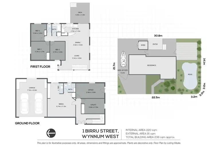 Floorplan of Homely house listing, 1 Birru Street, Wynnum West QLD 4178