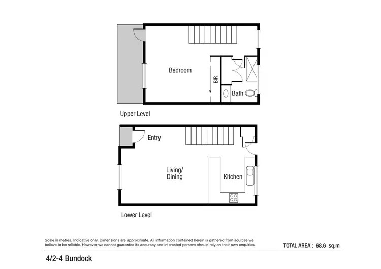 Floorplan of Homely townhouse listing, 4/2-4 Bundock Street, Castle Hill QLD 4810