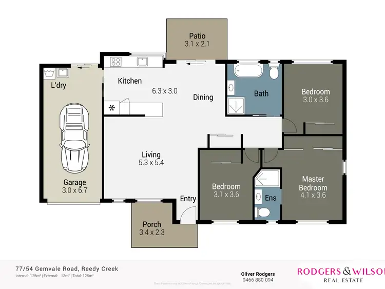Floorplan of Homely townhouse listing, 77/54 Gemvale Road, Reedy Creek QLD 4227