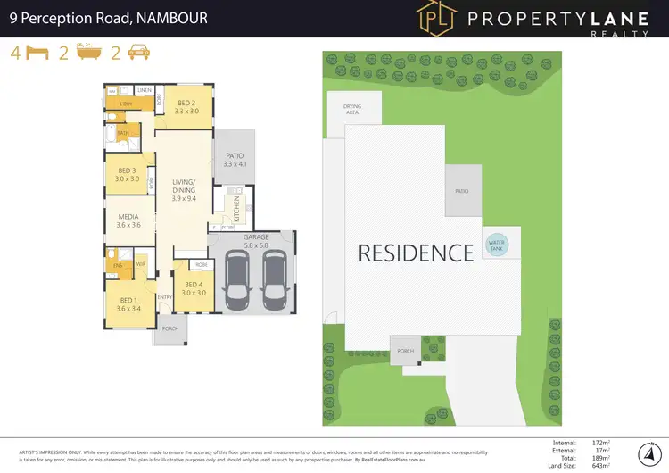 Floorplan of Homely house listing, 9 Perception Road, Nambour QLD 4560