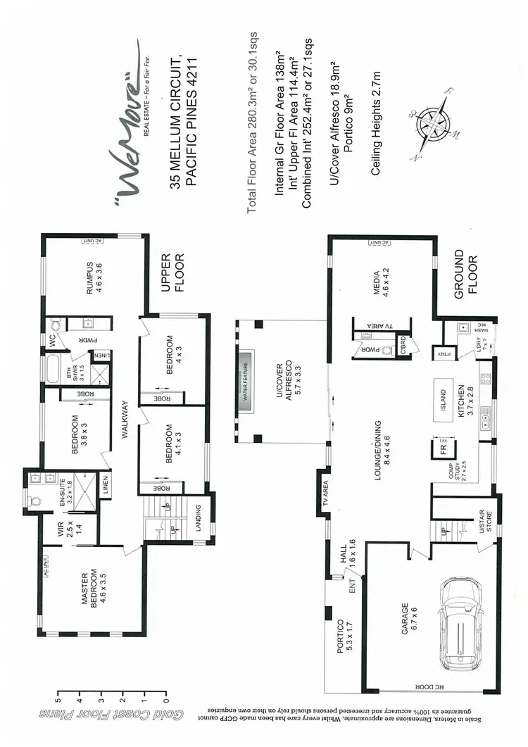 Floorplan of Homely house listing, 35 Mellum Cct, Pacific Pines QLD 4211