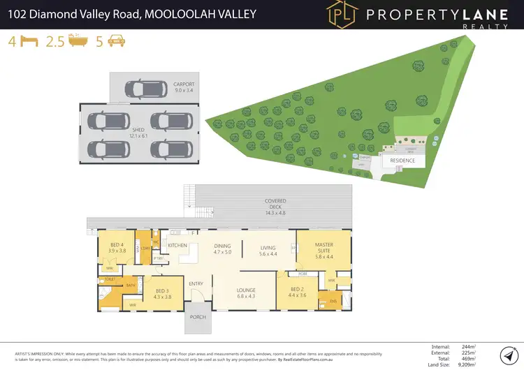 Floorplan of Homely house listing, 102 Diamond Valley Road, Mooloolah Valley QLD 4553