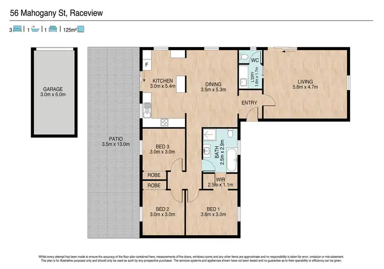 Floorplan of Homely house listing, 56 Mahogany Street, Raceview QLD 4305