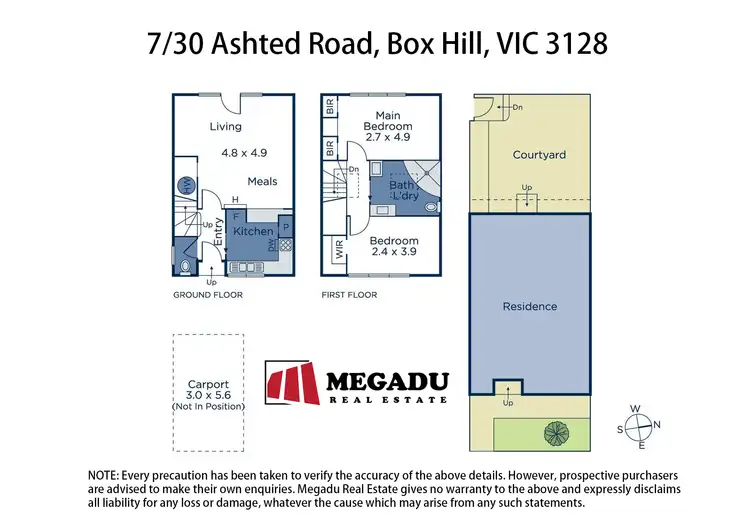 Floorplan of Homely unit listing, 7/30 Ashted Road, Box Hill VIC 3128