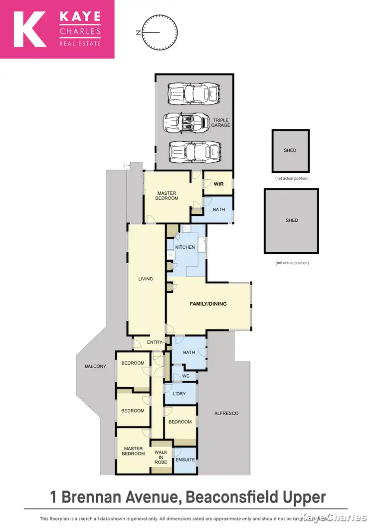 Floorplan of Homely house listing, 1 Brennan Avenue, Beaconsfield Upper VIC 3808