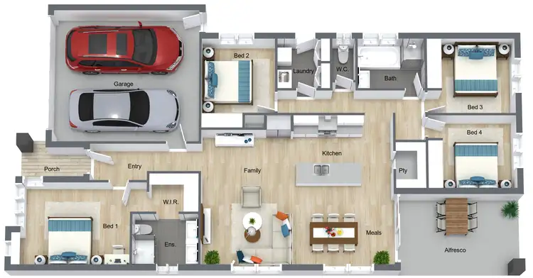 Floorplan of Homely house listing, 163 Blue Horizons Way, Pakenham VIC 3810