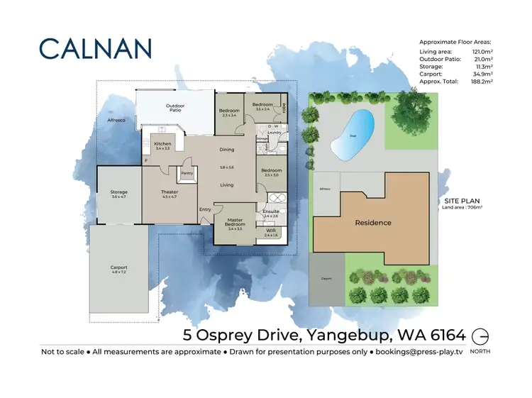 Floorplan of Homely house listing, 5 Osprey Drive, Yangebup WA 6164