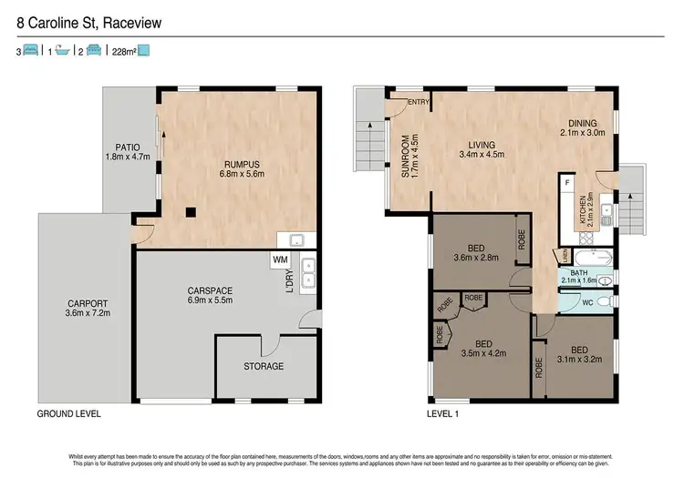 Floorplan of Homely house listing, 8 Caroline Street, Riverview QLD 4303