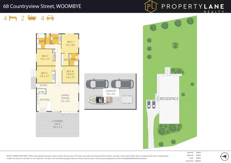 Floorplan of Homely house listing, 68 Countryview Street, Woombye QLD 4559