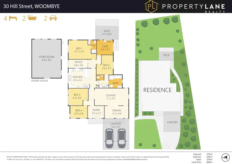 Floorplan of Homely house listing, 30 Hill Street, Woombye QLD 4559