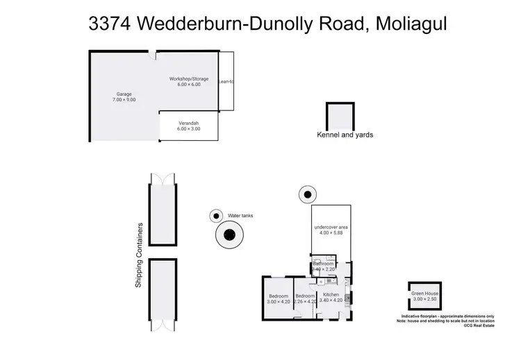 Floorplan of Homely rural property listing, 3374 Wedderburn-Dunolly Road, Moliagul VIC 3472