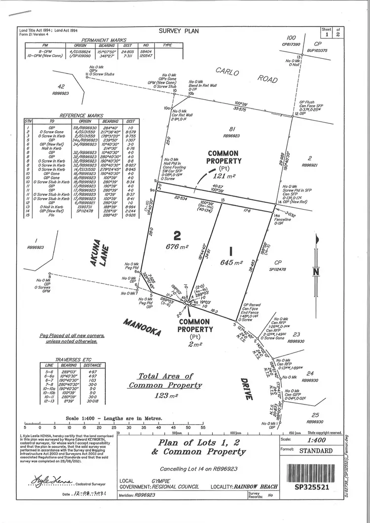 Floorplan of Homely land listing, 43a Manooka Drive, Rainbow Beach QLD 4581