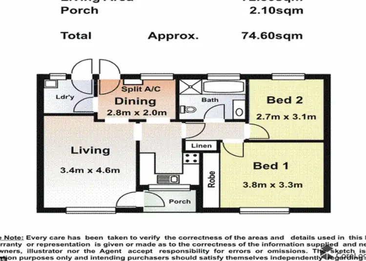 Floorplan of Homely unit listing, 4/15 Cassie Street, Collinswood SA 5081