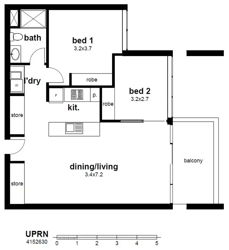 Floorplan of Homely unit listing, Address available on request